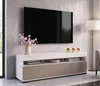 Fernsehschrank TV-Lowboard PLAY STEHEND Weiß Matt/Cashmere Produktbild-Vorschau 2