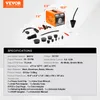 A VEVOR smoke machine and its accessories are displayed on a white and gray background, with dimensions and specifications listed below. Podgląd zdjęcia produktu