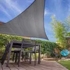 Lumaland Sonnensegel 100% HDPE - Quadrat 3 x 3 Meter - grau Produktbild-Vorschau 2