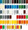 A grid of color swatches with corresponding numbers and descriptions. Produktbild-Vorschau