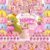 10 Personen Geburtstagsdeko Set Prinzessin Partygeschirr Produktbild-Vorschau 4