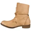 A side view of a tan boot on a white background. Produktbild-Vorschau