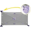 Reisebett 125 x 65 x 78 cm RK-240 Grau und Lavendel Produktbild-Vorschau 7