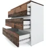 A modern dresser with three drawers. Produktbild-Vorschau