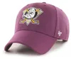 47 Brand Cap regolabile - NHL Anaheim Ducks viola prugna Anteprima dell’immagine prodotto 3