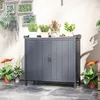 Outsunny Armoire de rangement de jardin sur pied, table de Voir les images du produit 8