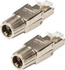PremiumX 2x Netzwerkstecker Cat6A RJ45 Stecker LAN Netzwerk Produktbild-Vorschau 1