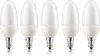 5 x Philips Softone Kerze 5W = 20W E14 Energiesparlampe Produktbild-Vorschau 1