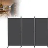 LZQ Paravent Raumteiler 3-teilig 240x180 cm světle šedá Náhled obrázku produktu 1