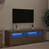 vidaXL TV skrinka s LED osvetlením Dub Sonoma 120x35x40 cm Náhľad obrázku produktu 2