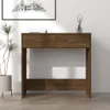 vidaXL Schreibtisch Braun Eichen-Optik 80x40x75 cm Produktbild-Vorschau 2