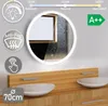 Aquamarin® LED Badspiegel - Ø70 cm, Rund, Beschlagfrei, Produktbild-Vorschau 3