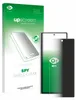 A product shot of a screen protector packaging and the screen protector itself, displayed on a white background. Produktbild-Vorschau