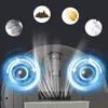A robotic vacuum cleaner is shown with illustrations of different types of debris it can clean. Produktbild-Vorschau