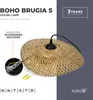 BRUGIA S malá závěsná stropní lampa boho styl E27 bambusová Náhled obrázku produktu 12