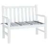 vidaXL Gartenbank-Auflage Grau Karomuster 120x50x4 cm Produktbild-Vorschau 3