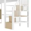 Flieks Etagenbett 90x200cm mit Regal, Hochbett mit Treppe Produktbild-Vorschau 9