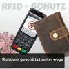 Slim Wallet Geldbeutel Braun Münzfach RFID-Schutz Leder Produktbild-Vorschau 5