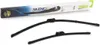 A pair of black windshield wipers and their packaging are displayed against a white background. Anteprima dell’immagine prodotto