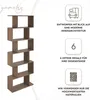 YUMEBLY Bücherregal mit 6 Ebenen | Standregal 70x191x24 cm Produktbild-Vorschau 3
