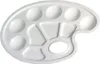 Herlitz Farbmisch Palette aus Kunststoff oval weiß Produktbild-Vorschau 1