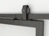 Loftschiebetür, Stahl schwarz mit Klarglas Einsatz, Produktbild-Vorschau 3