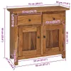 vidaXL Buffet en aluminium massif 75 x 30 x 65 cm Voir les images du produit 14