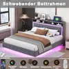 Polsterbett 140x200cm mit USB Steckdose und LED Produktbild-Vorschau 3