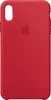 A red iPhone case with the Apple logo in the center, shown against a white background. Anteprima dell’immagine prodotto