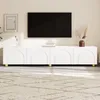 Merax TV Lowboard mit 4 Türen und Bogenrelief, TV-Schrank Produktbild-Vorschau 5