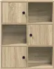 vidaXL Knihovna Sonoma dub 60x24x76,5 cm Materiál na bázi Náhled obrázku produktu 5