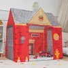 Selonis Spielhaus Spielzelt Feuerwehrhaus Faltbares Für Produktbild-Vorschau 1