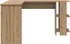 vidaXL Rohový psací stůl s policí Artisan dub 140 x 113,5 x Náhled obrázku produktu 6