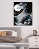 Zuty - Malen nach Zahlen - KÄTZCHEN, EULE UND MOND, 40x50 Produktbild-Vorschau 2