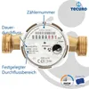 tecuro Wasserzähler mit Baulänge 130 mm, Q³ 4,0 m³/h, DN20, Produktbild-Vorschau 6