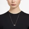 Swarovski Halskette Hollow Anhänger, Weiß, Roségold, Produktbild-Vorschau 2