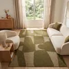 Tapiso Kurzflorteppich RELIEVO 3D abstrakt oliv Wohnzimmer  Produktbild-Vorschau 1