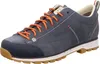 A single blue hiking shoe with orange laces is shown against a white background. Voir les images du produit