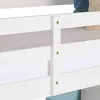 Close-up view of the white wooden frame of a bunk bed. Náhľad obrázku produktu