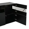 Merax Hochglanz Sideboard mit LED und 3 Türen, Kommode mit Produktbild-Vorschau 9