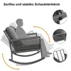 Outdoor Schaukelstuhl mit Kreuzseil-Webtechnik, Produktbild-Vorschau 18
