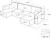 Gepolstertes Sofa CARLOS U Cord Poso 100 Produktbild-Vorschau 7