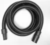 A black, flexible, ribbed hose coiled on a white background. Produktbild-Vorschau