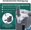 A slush machine with instructions for automatic cleaning and a diagram of disassembled parts. Produktbild-Vorschau