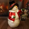 Figurka dekoracyjna bałwanek z latarnią 35,2 cm Solis Decor Podgląd zdjęcia produktu 3