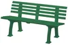 Gartenbank SYLT 3-Sitzer Länge 1500 mm, grün Produktbild-Vorschau 6