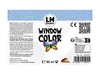 A product label for window color paint. Produktbild-Vorschau