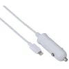 A white car charger with a lightning cable attached, isolated on a white background. Anteprima dell’immagine prodotto