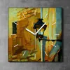 Coloray Uhr auf Leinwand 30x30 cm Wand Uhr Dekoration Produktbild-Vorschau 2