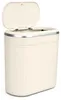 WELLHAUS Mülleimer oval 15L creme Click Deckel schmal Bad Produktbild-Vorschau 3